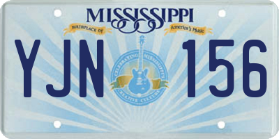 MS license plate YJN156