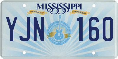 MS license plate YJN160