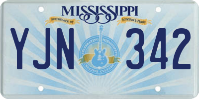 MS license plate YJN342