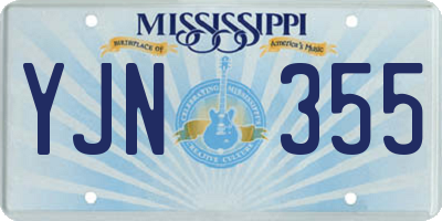 MS license plate YJN355