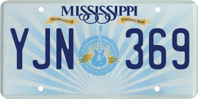 MS license plate YJN369