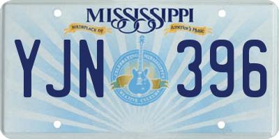 MS license plate YJN396