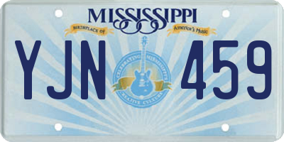 MS license plate YJN459