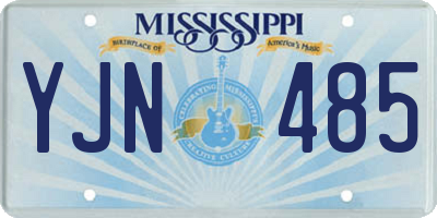 MS license plate YJN485