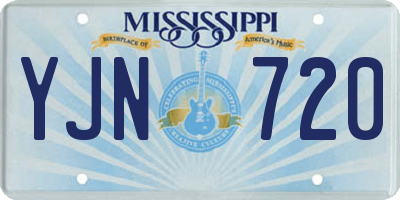 MS license plate YJN720