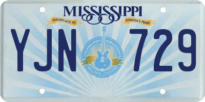 MS license plate YJN729