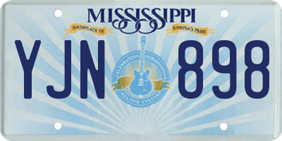 MS license plate YJN898