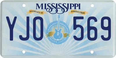 MS license plate YJO569