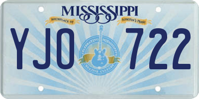 MS license plate YJO722