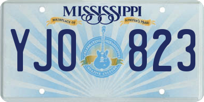 MS license plate YJO823