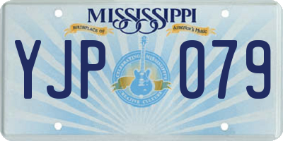 MS license plate YJP079