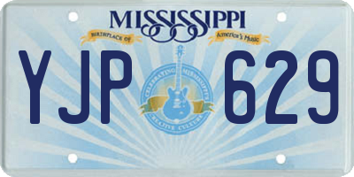MS license plate YJP629