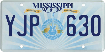 MS license plate YJP630