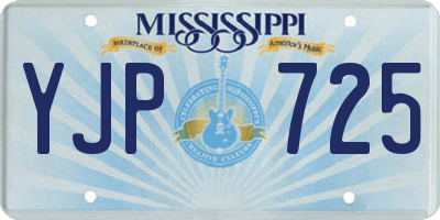 MS license plate YJP725