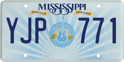 MS license plate YJP771