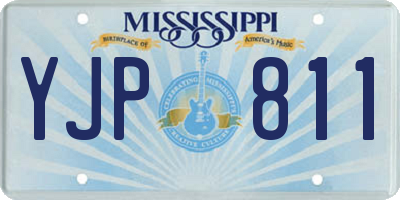 MS license plate YJP811