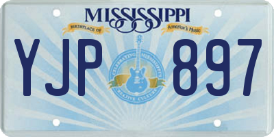 MS license plate YJP897