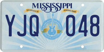 MS license plate YJQ048