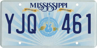 MS license plate YJQ461