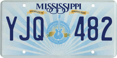 MS license plate YJQ482