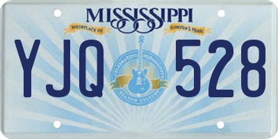 MS license plate YJQ528