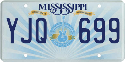MS license plate YJQ699