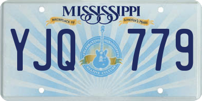 MS license plate YJQ779