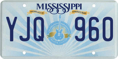 MS license plate YJQ960