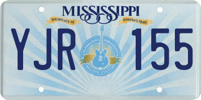 MS license plate YJR155