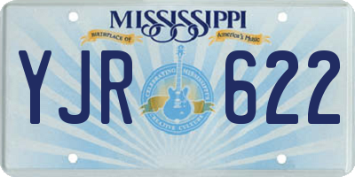 MS license plate YJR622