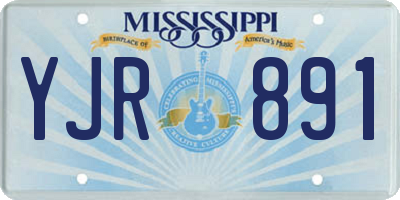 MS license plate YJR891