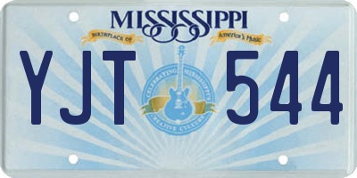 MS license plate YJT544