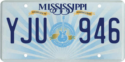 MS license plate YJU946