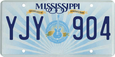 MS license plate YJY904