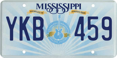 MS license plate YKB459