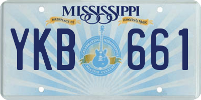 MS license plate YKB661