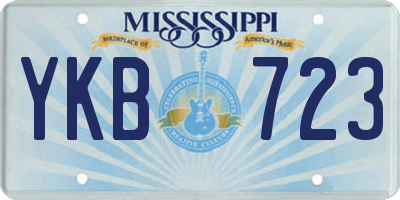 MS license plate YKB723