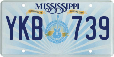 MS license plate YKB739