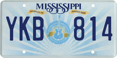 MS license plate YKB814