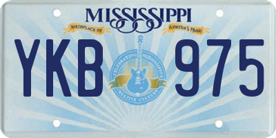 MS license plate YKB975