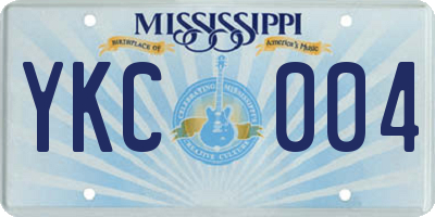 MS license plate YKC004