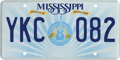 MS license plate YKC082