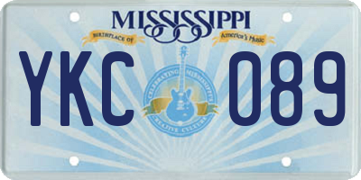 MS license plate YKC089