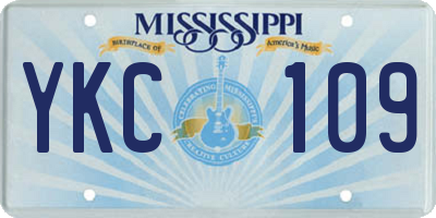 MS license plate YKC109