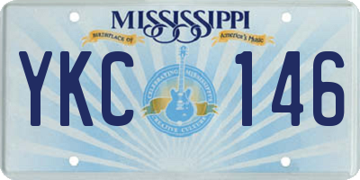 MS license plate YKC146