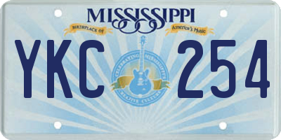 MS license plate YKC254