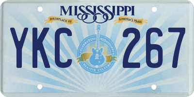 MS license plate YKC267