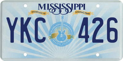 MS license plate YKC426