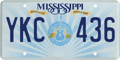 MS license plate YKC436