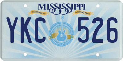 MS license plate YKC526